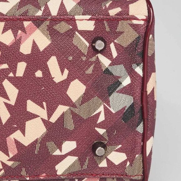 Burberry Beige/Red Supernova Star Check Coated Canvas and Leather Crossbody Bag - Picture 12 of 12